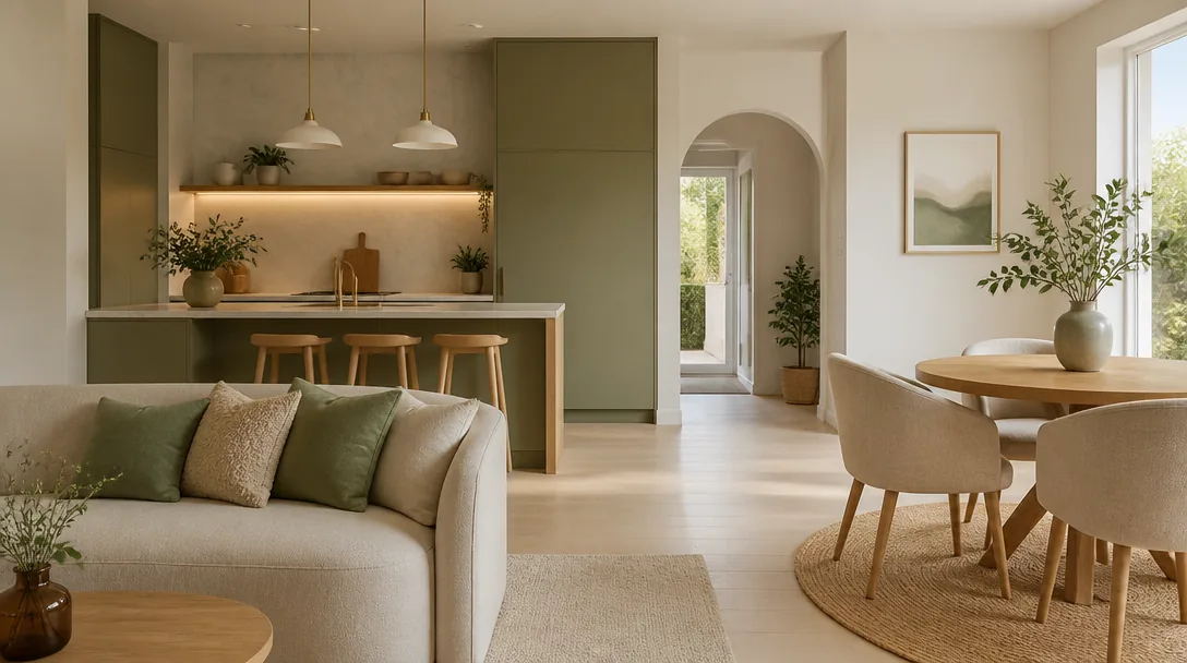 Ljus och lugn renoverad hall i ett svenska hem, symbol för rotavdrag och husrenovering